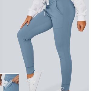 Halara SoftlyZero™ High Waisted Drawstring Pocket Plain Full Length Joggers